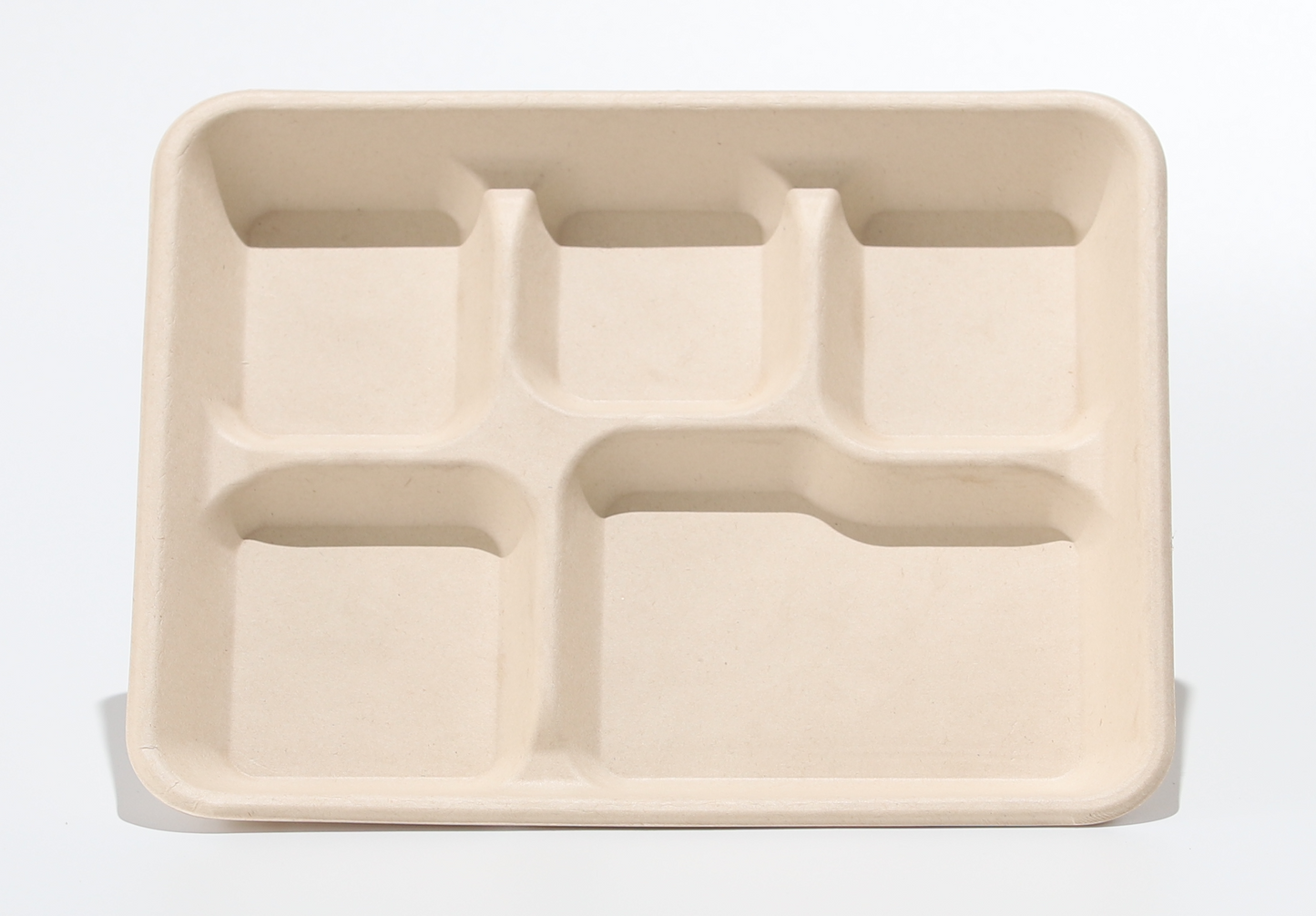 Natural Color 5-compartment lunch tray - 400/Case